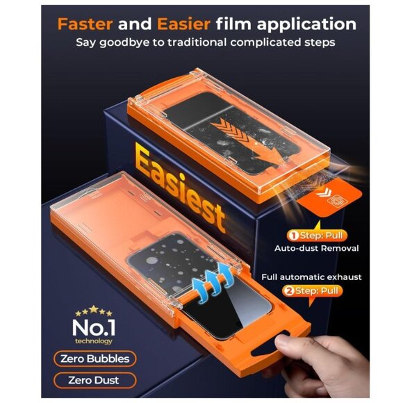 MRGLAS 3+2 Packs for iPhone 15 Pro Screen Protector 6.1'' with Camera Lens Prote - Picture 2 of 7